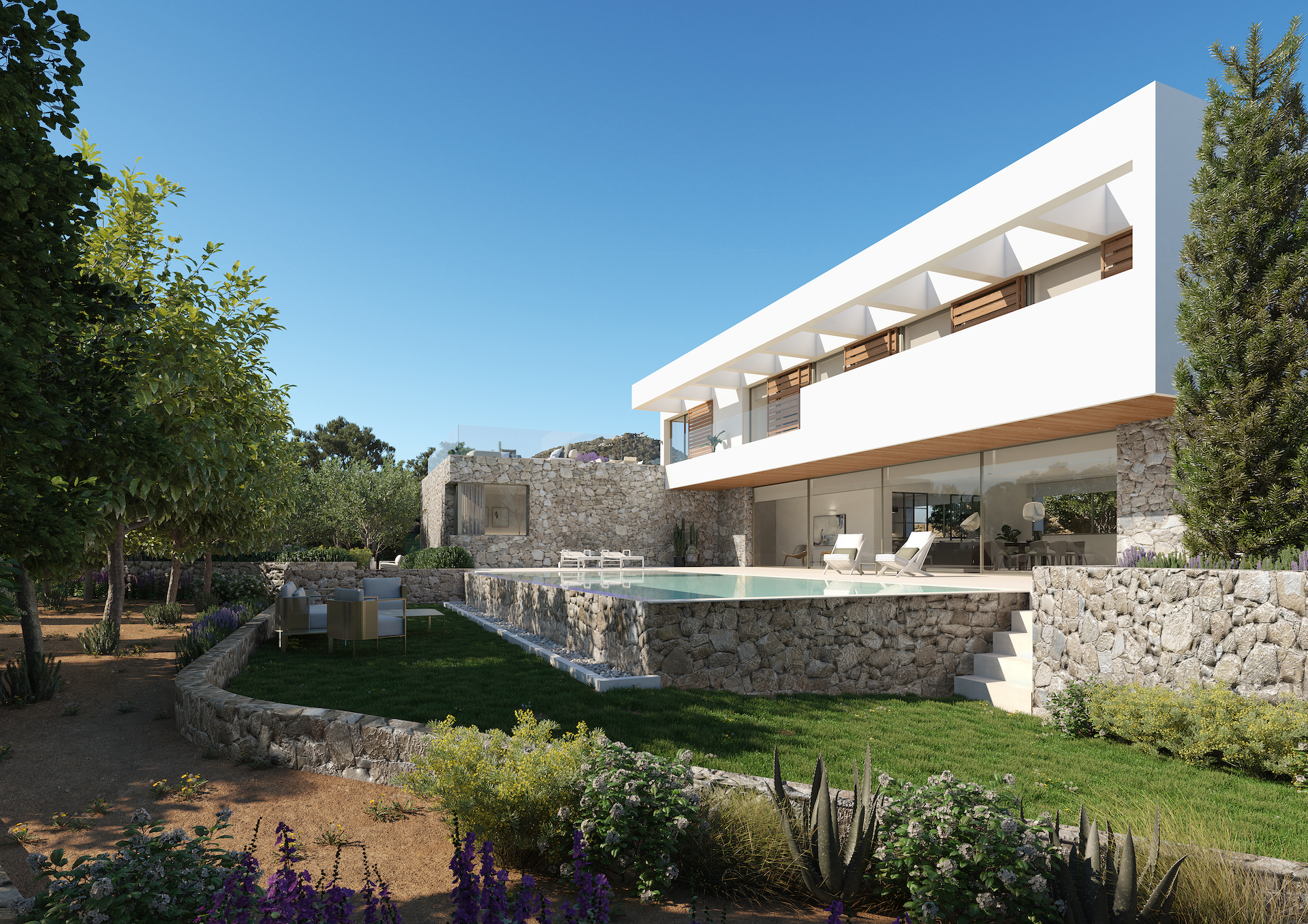 resa victoria ibiza real estate villa for sale new development furnet 2021 private pool exterior day garden.jpg